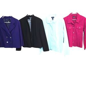 Women's XL 16 18 Jackets Coats Wholesale Bulk Lot of 3 Extra Large Tops Blazers